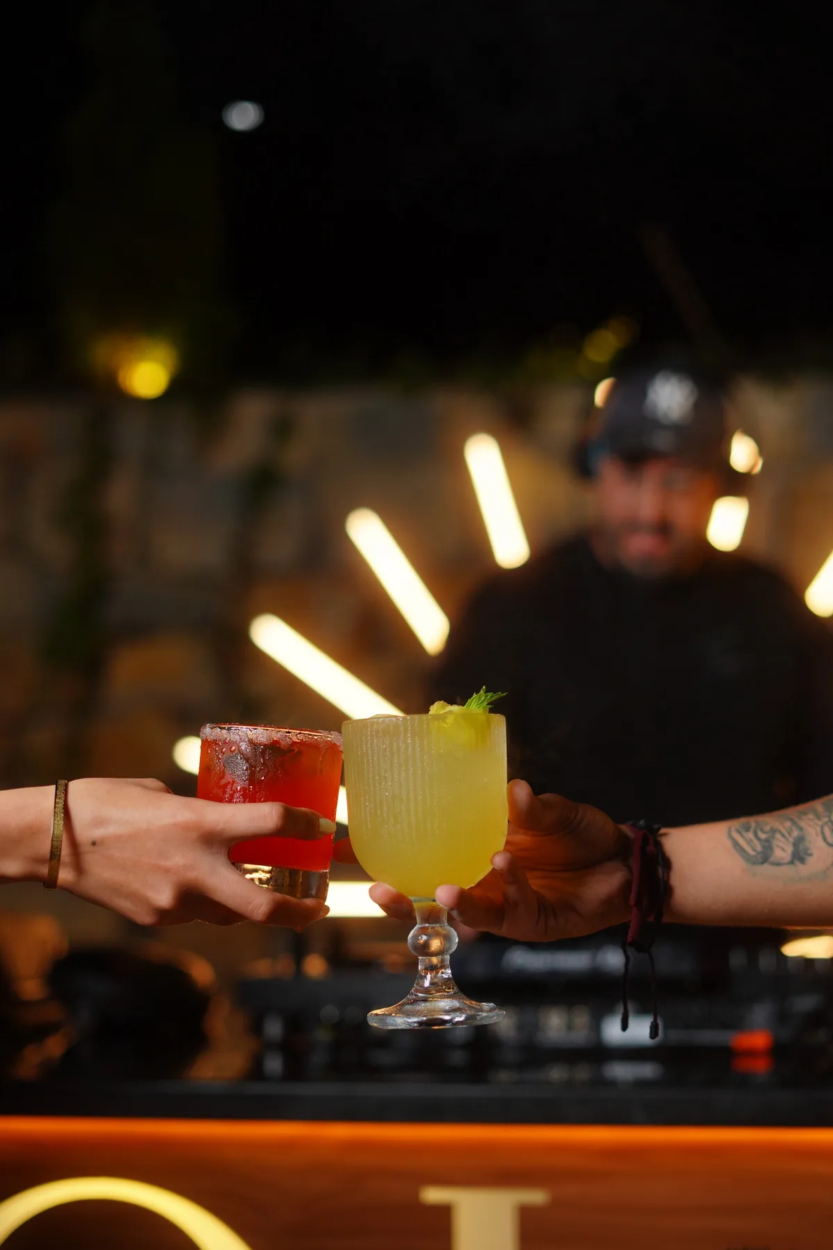 A toast under the stars