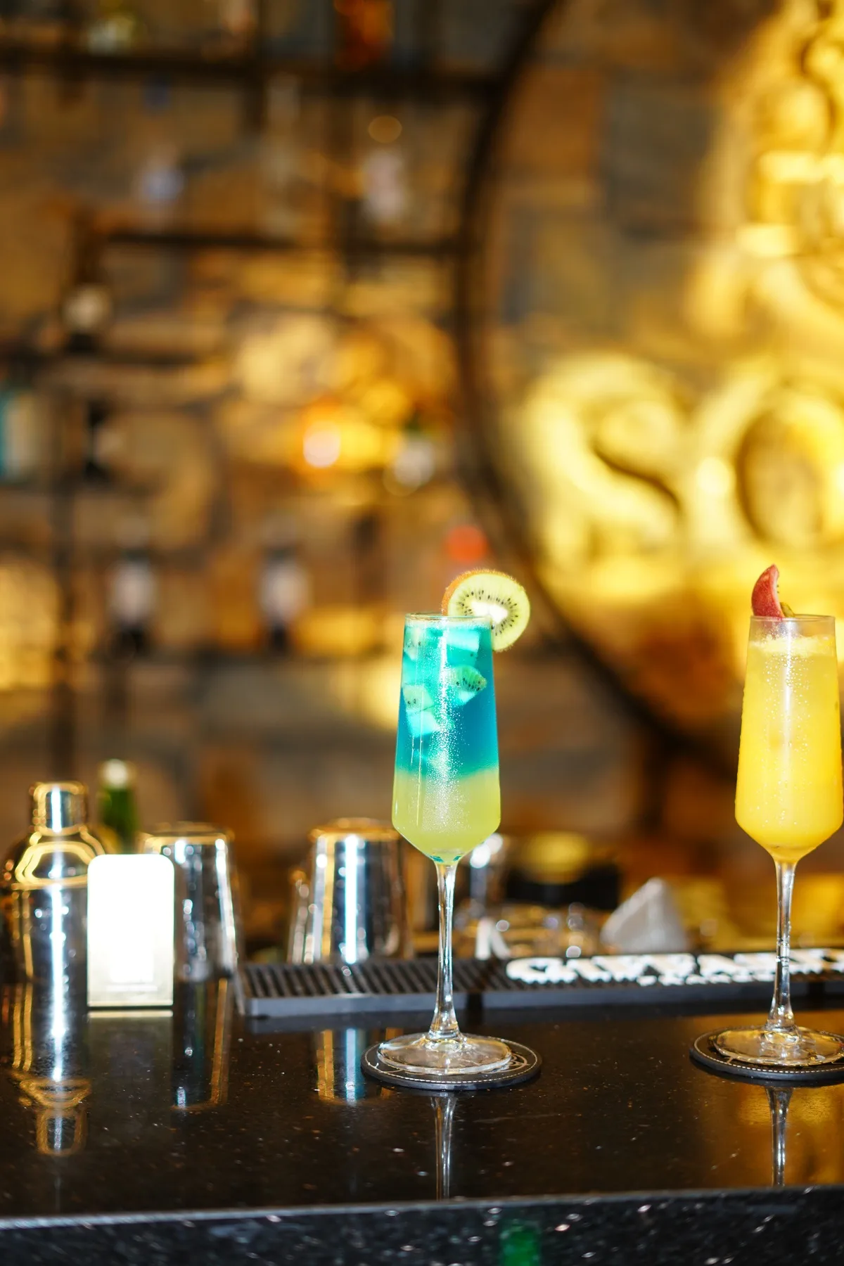 Two signature pours
